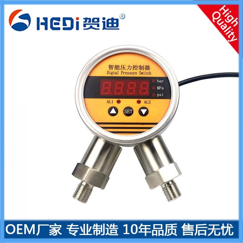 智能壓力控制器HDP802S雙接頭連接，根據(jù)所需定貨說明-賀迪智能壓力控制器工廠